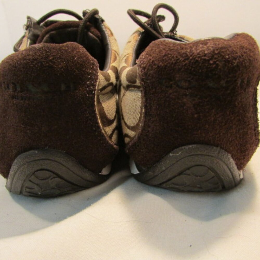 Coach Remonna Brown & Tan Signature Canvas Fashion Sneakers - Picture 6 of 15